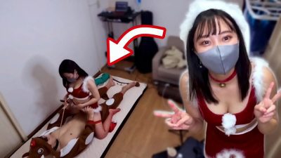 Giáng sinh khó quên với em người yêu dâm nữ santa thích nhún cu